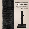 IvoQ Arbre à chat pour chats - 90 cm - Noir - Arbre à chat Voir les images du produit 4