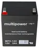 MP5-12C Multipower Blei-Akku 12 Volt 5Ah Zyklenfest mit Produktbild-Vorschau 8
