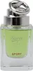 Der grüne Flakon von Gucci Sport Pour Homme mit glänzendem silbernen Verschlussring, elegante Prägung mit Markenlogo auf dem Glas. Produktbild-Vorschau