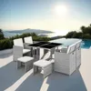 Salon de jardin BILBAO 8 places avec housse de protection - Voir les images du produit 9