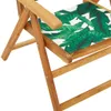 Gartenstühle Verstellbar 4 Stk. Grün Stoff und Massivholz Produktbild-Vorschau 8