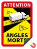 Angles Morts Magnetfolie 25x17 cm – Frankreich Toter Winkel Produktbild-Vorschau 1