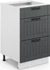 Küchenunterschrank Vicco Fame-Line Anthrazit Landhaus 50 cm Produktbild-Vorschau 1