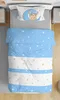Baby Bettwäsche 100x135 cm Teddy Bären Sterne Jungen Produktbild-Vorschau 2