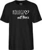 Huuraa Herren T-Shirt Kollege mit Herz XXL Black Bio Produktbild-Vorschau 2