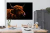 MuchoWow® Poster Schottischer Highlander - Zunge - Nase Produktbild-Vorschau 3