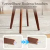 Set di 2 poltrone girevoli a 360°, con schienale in rattan, Anteprima dell’immagine prodotto 7