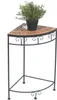 A corner plant stand with a mosaic top and a potted plant. Produktbild-Vorschau