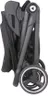 A folded stroller shown from the side. Produktbild-Vorschau