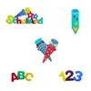 Oblique Unique Schulkind Holz Konfetti Set mit 123 ABC Produktbild-Vorschau 3