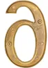 KOTARBAU® 3D Huisnummer Cijfer "6" uit Messing 20 cm Productafbeelding-voorbeeld 4