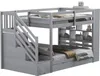 Letto a castello Sweiko 90x200 cm, scala di sicurezza con Anteprima dell’immagine prodotto 13
