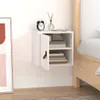 vidaXL Armadio a muro bianco 31,5x30x30 cm in legno di pino Anteprima dell’immagine prodotto 11