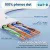 Extralink Cat.8 U/FTP 0,5 m 40 Gb/s Plochý LAN patch kabel Náhled obrázku produktu 6