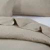 BEige Bettüberwurf Sofa Steppdecke PLED 200x220 TRIO Produktbild-Vorschau 6