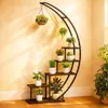 DanDiBo Blumenregal indoor 170 cm Hoch Metall Schwarz Produktbild-Vorschau 9