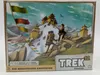 The image shows the front of a board game box depicting a mountainous landscape with two hikers ascending a path towards a temple. Produktbild-Vorschau
