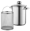 Spargeltopf SPAGHETTITOPF aus Stahl mit Deckel ALTO SILBER Produktbild-Vorschau 3