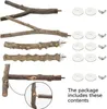 Set mit 5 Vogelstangen aus Naturholz, Vogelstangen aus Produktbild-Vorschau 4