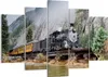 Bild auf Leinwand - Leinwandbild - 5 Teile - Alt Lokomotive Produktbild-Vorschau 1