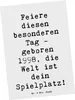 Mr. & Mrs. Panda Postkarte Spruch 1998 Geburtstag - Weiß - Produktbild-Vorschau 1