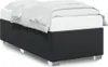 vidaXL Bettgestell Schwarz 100x200 cm Kunstleder Produktbild-Vorschau 1