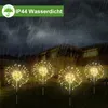 sada 4 solárnych záhradných svetiel ohňostroje reťazové Náhľad obrázku produktu 3