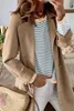 ASKSA Damen Gestreift Pullover Rundhals Langarm Casual Produktbild-Vorschau 3