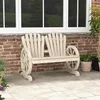 Outsunny tuinstoel met armleuningen, zitbank, Productafbeelding-voorbeeld 2