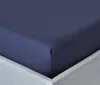 HOMESCAPES lenzuolo matrimoniale blu navy, numero di fili Anteprima dell’immagine prodotto 1