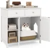 COSTWAY Katzenschrank für Katzentoilette, Katzenklo Produktbild-Vorschau 1