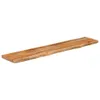 A long, rectangular wooden table top with a live edge is shown against a white background. Náhled obrázku produktu