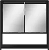 vidaXL Szafka łazienkowa z lustrem czarna 60x16x60 cm Podgląd zdjęcia produktu 4