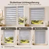 Sekey Doppelrollo 115×210 cm Thermorollo ohne Bohren duo Produktbild-Vorschau 5