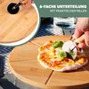 bremermann Set de quatre pizzas 3 pièces en bambou | acier Voir les images du produit 4