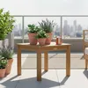 2.05 Tisch SOLO 50x50 cm aus Teak - Beistelltisch viereckig Produktbild-Vorschau 7