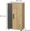 Komoda Vicco Berno Zlatý dub power/antracit 50.1 x 87.3 cm Náhled obrázku produktu 2
