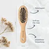 Brosse à cheveux en bois - Picots en bois petits Voir les images du produit 4