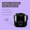 REISHUNGER Basis Reiskocher, schwarz inkl. Basmati Reisglas Produktbild-Vorschau 2