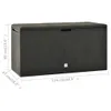 The Living Store Gartenbox Anthrazit 114x47x60 cm Produktbild-Vorschau 7