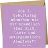 Mr. & Mrs. Panda Grußkarte Spruch 3. Geburtstag - Produktbild-Vorschau 1