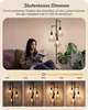EDISHINE LED Stehlampe Wohnzimmer 166cm, Vintage Industrial Produktbild-Vorschau 2