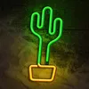 Forever Light Neon LED CACTUS arancione/verde Bat + USB Anteprima dell’immagine prodotto 4