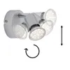 Faretto LED da parete orientabile 1xGU10 3000K Ø8cm 3W Anteprima dell’immagine prodotto 8