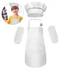 Set Kinderschürze und -mütze mit Ärmeln, Kochschürze für Produktbild-Vorschau 2