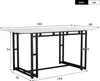 MODFU Table À Manger - Design Contemporain Avec Pieds Métal Voir les images du produit 7