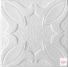 A white 3D wall panel with a floral embossed pattern. Anteprima dell’immagine prodotto