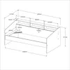 Stauraumbett >Sleep 4< in 23 - Weiss - 203x113x82cm Produktbild-Vorschau 7
