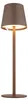 2x LED Tischleuchte, braun, Touchdimmer, Akku, H 36 cm Produktbild-Vorschau 5