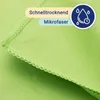 Sporthandtuch Mikrofaser, 90x180 cm, apfelgrün, mit Produktbild-Vorschau 4